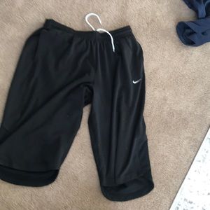 Xl 3/4 length black nike soccer